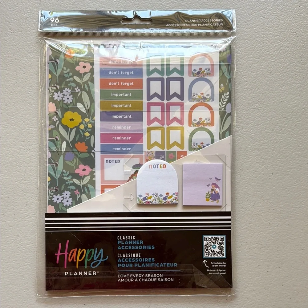 Happy Planner Classic Planner Accessories - Wildflowers Sticker & Tabs